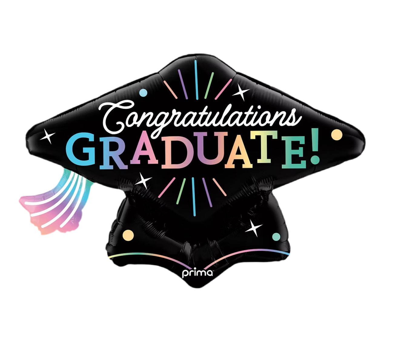 PRIMA 34" Congratulations Graduate Gradient Grad Cap